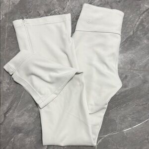 Lululemon bone colored  High-Waisted flare leg Leggings
